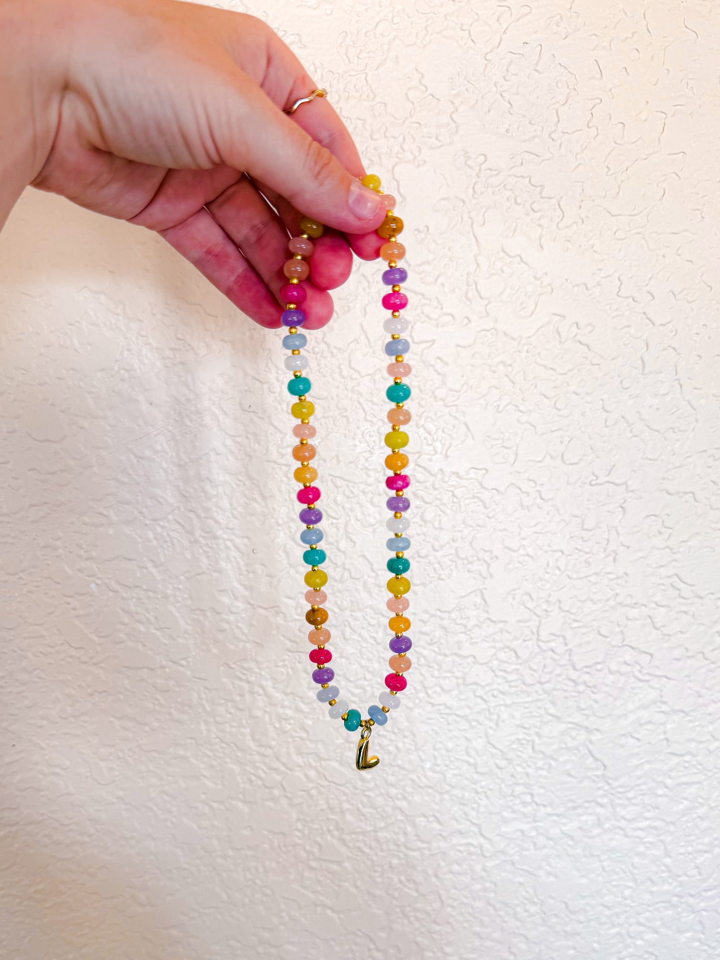 Colorful beaded necklace (please read description)