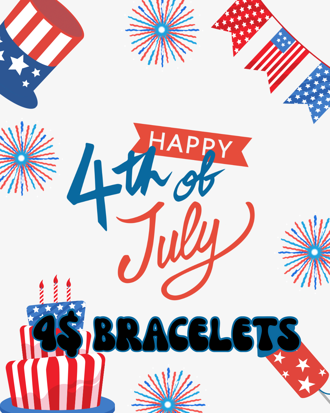 4$ bracelets sale